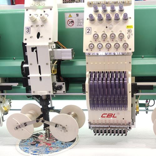 CBL High Speed Mluti-Heads Coiling/cording Mixed Flat Computerized Embroidery Machine