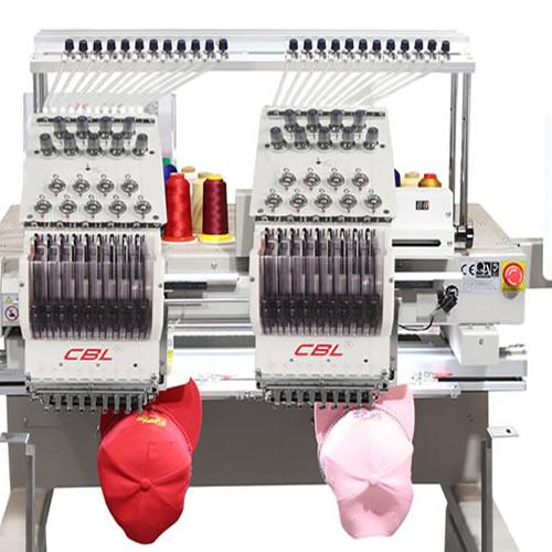 CBL High Speed 2 Heads Cap Hat Industrial Computerized Embroidery Machine